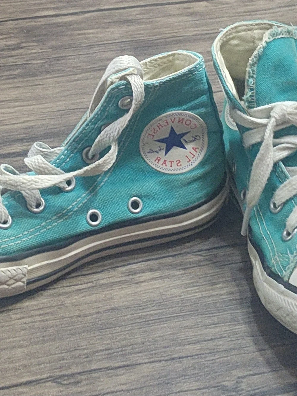 Converse Kids' Teal High-Top Canvas Sneakers